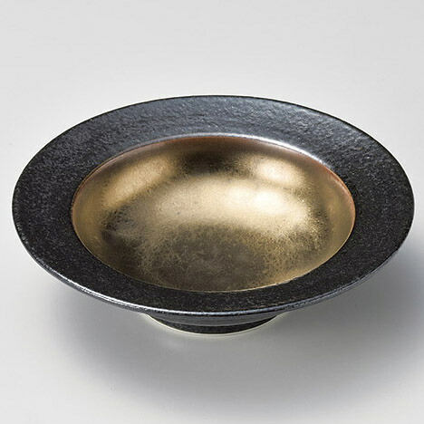 【まとめ買い10個セット品】和食器 ツ034-028 本窯金彩6.0ツバ丸高台皿【メイチョー】