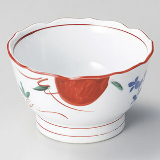 【まとめ買い10個セット品】和食器 ミ058-068 染錦春日(強化) 桔梗形3.6小鉢【メイチョー】