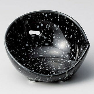 【まとめ買い10個セット品】和食器 キ085-168 黒白吹かまくら珍味【メイチョー】｜開業プロ メイチョー