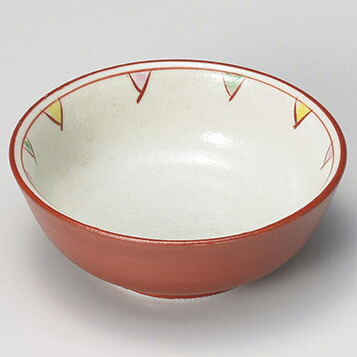 【まとめ買い10個セット品】和食器 ト096-058 朱巻剣十草 丸小鉢【メイチョー】