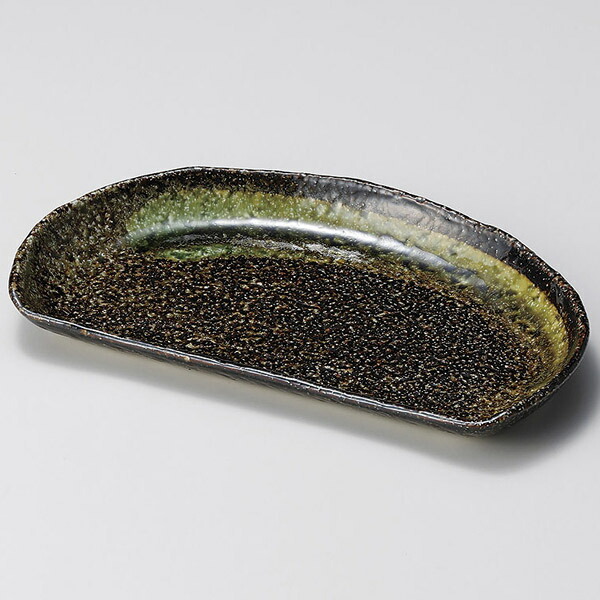 【まとめ買い10個セット品】和食器 タ132-088 天の川半月皿【メイチョー】