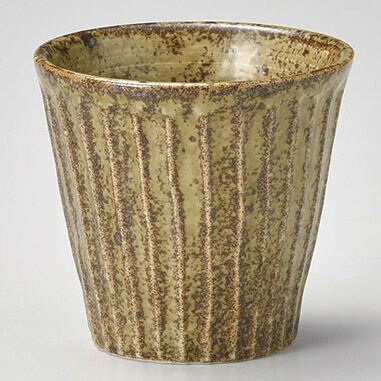 【まとめ買い10個仕掛ける品】和食器 ラ278-248 わび 朽葉 しのぎ鍵を掛ける【メイチョー】