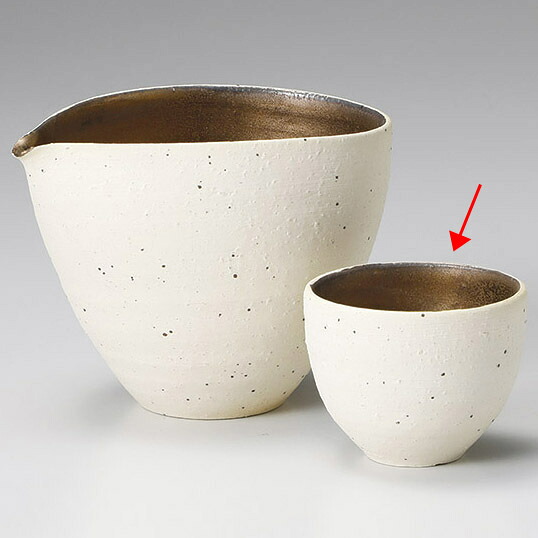 【まとめ買い10個セット品】和食器 メ282-188 焼〆金彩ぐい飲み【メイチョー】