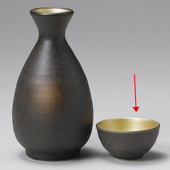 【まとめ買い10個セット品】和食器 ウ285-168 備前内金ぐい呑【メイチョー】