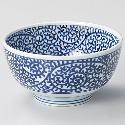 【まとめ買い10個仕掛ける品】和食器 カ342-048 たこ唐草4.0京丼【メイチョー】