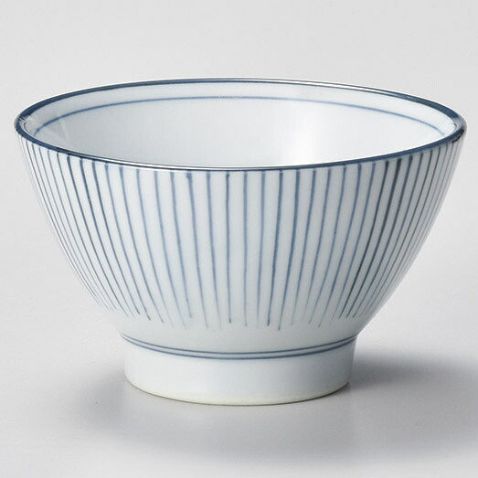【まとめ買い10個セット品】和食器 ユ369-258 呉須細十草 高台茶碗【メイチョー】