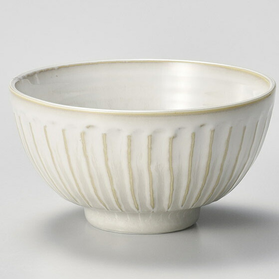 【まとめ買い10個セット品】和食器 ア364-378 窯変粉引き削ぎたもり碗【メイチョー】