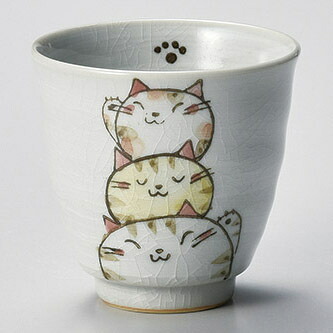 【まとめ買い10個セット品】和食器 ハ379-108 猫づくし湯呑(茶)【メイチョー】