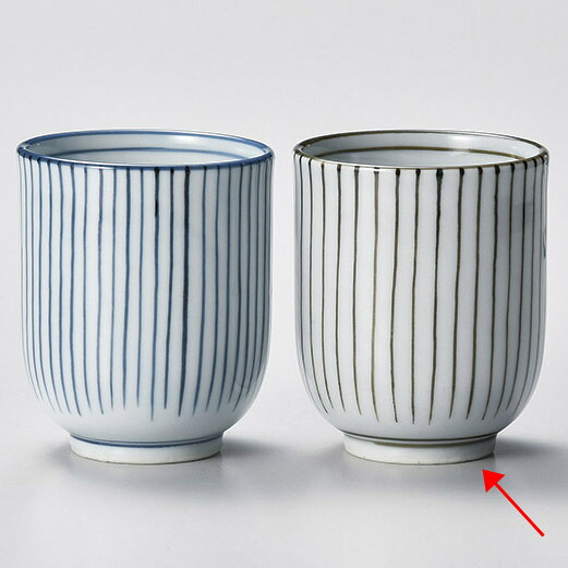 【まとめ買い10個セット品】和食器 ユ386-028 錆細十草 湯呑【メイチョー】