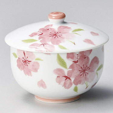 【まとめ買い10個セット品】和食器 ホ387-058 ピンク色花散し蓋付煎茶【メイチョー】｜開業プロ メイチョー