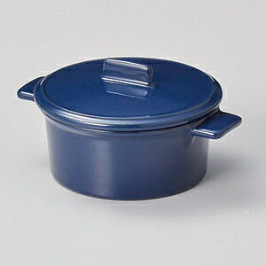 【まとめ買い10個書き割り品】和食器 カ605-358 ネイビーココットS【メイチョー】