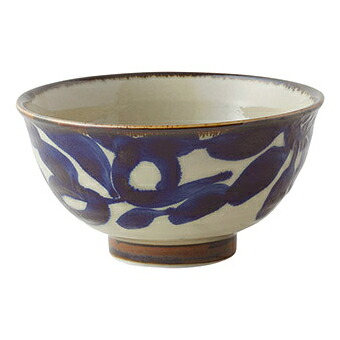 【まとめ買い10個セット品】和食器 ラ424-108 琉球るり唐草・サビ唐草 六兵衛5.0高ハマ丼【メイチョー】｜開業プロ メイチョー
