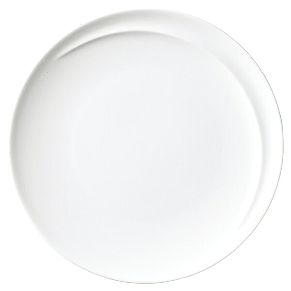 【まとめ買い10個セット品】和食器 ネ554-278 LUK 25.5プレート ホワイト【メイチョー】