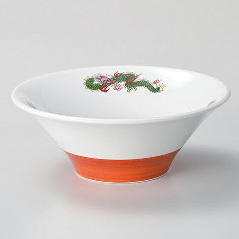 【まとめ買い10個セット品】和食器 ネ680-278 赤巻三つ竜ラーメンボウル21【メイチョー】