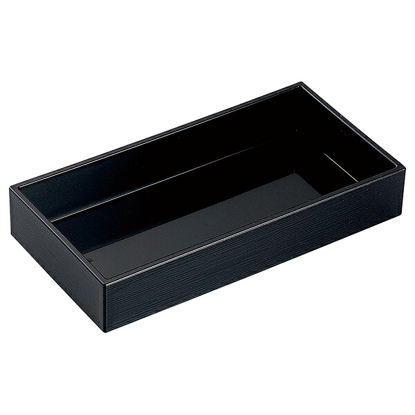 【まとめ買い10個セット品】和食器 エ718-038 [TA]8寸遊菜箱 黒ヘギ目[洗]【メイチョー】