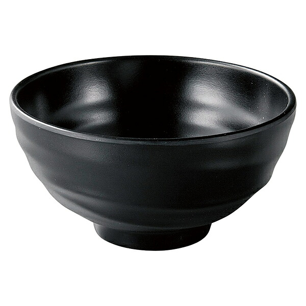 【まとめ買い10個セット品】和食器 ヌ724-248 [M]ロクロ目ひねり面鉢 黒マットφ13.9【メイチョー】