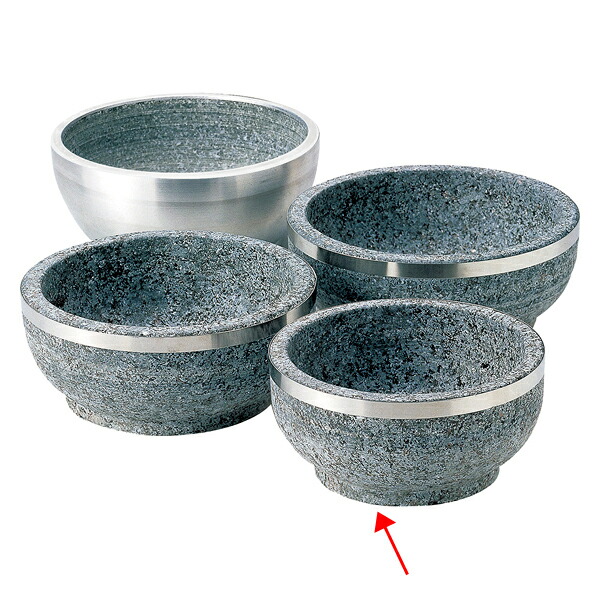 【まとめ買い10個セット品】和食器 ヌ735-088 [石]石焼ビビンバ16cmステン巻【メイチョー】｜開業プロ メイチョー