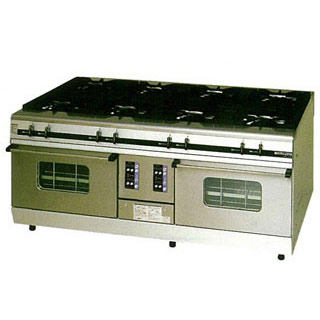 マルゼン　パワークックガスレンジ　MGRX-1812F　1800×1200×800 ＬＰＧ(プロパンガス) 【メーカー直送/後払い決済不可】【メイチョー】
