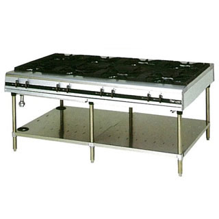 マルゼン パワークックガステーブル MGTX-1812F 1800×1200×800 １２Ａ・１３Ａ(都市屁っ放り)【製造会社直送/信用販売決済不可】【メイチョー】