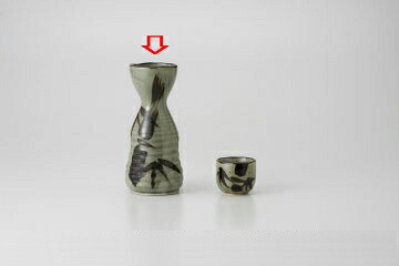 【まとめ買い10個セット品】和食器 益子竹三角 一合徳利 37Y297-19 まごころ第37集 【キャンセル/返品不可】【メイチョー】