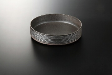和食器 炭化黒 切立8.5皿 37K018-09 まごころ第37集 【キャンセル/返品不可】【メイチョー】