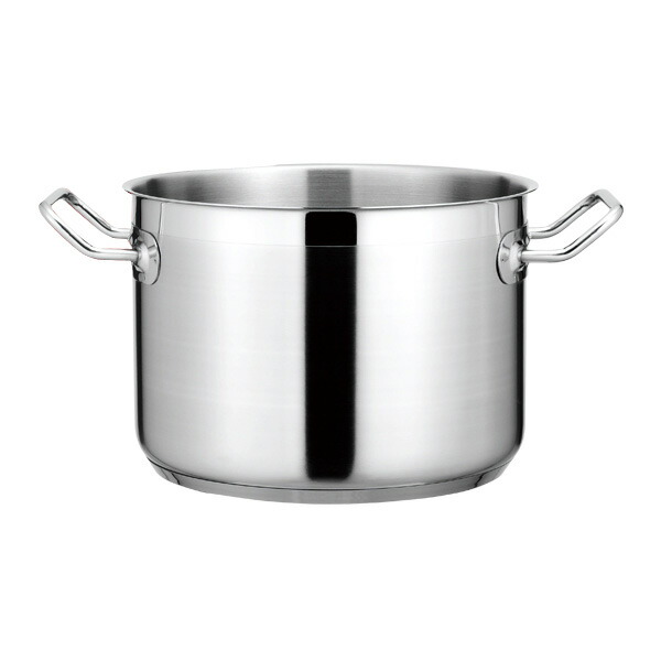 【まとめ買い10個セット品】KYS NEWPRO IH半寸胴鍋(蓋無) 24cm【メイチョー】
