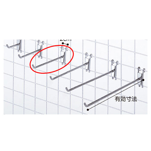 楽天市場 コネクトフック16 5cm 10本 店舗什器 ネット什器 ネット用フック コネクトフック メイチョー 開業プロ メイチョー