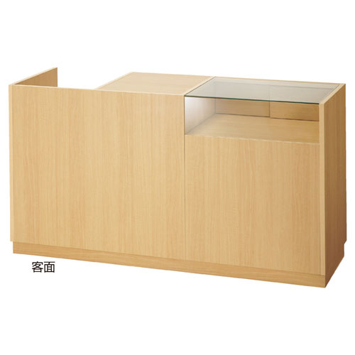 楽天市場】引き戸型ショーケース付きレジカウンター W167.5cm