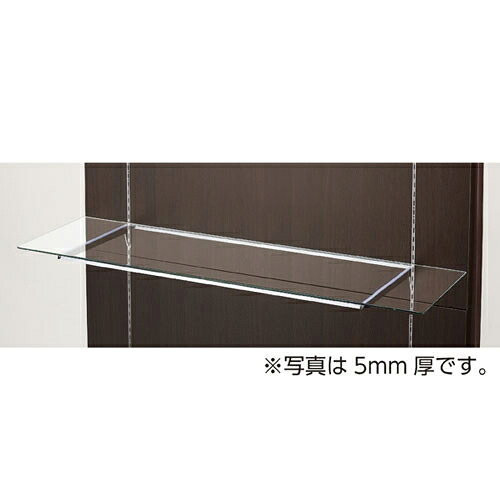 【まとめ買い10個セット品】10R ガラス棚セットW120cm オーバーハングタイプ ガラス8mm厚 D30cm 61-36-18-3 【店舗什器 パネル ディスプレー 棚 店舗備品】【メイチョー】