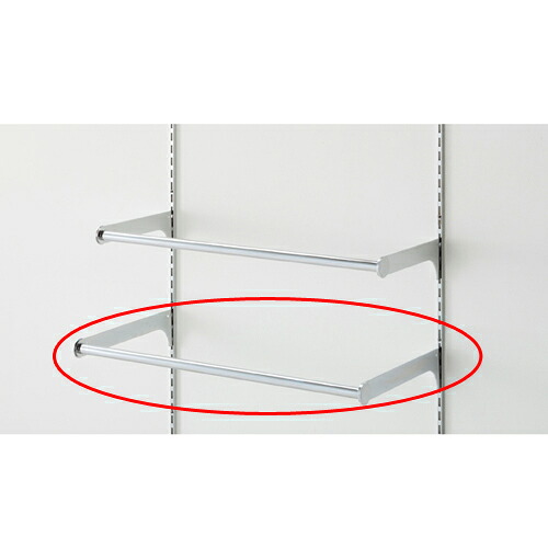 【まとめ買い10個セット品】スリット芯々58.8cm用ミニ丸バーセット W60cm D36cm 61-41-7-3 【店舗什器 パネル ディスプレー 棚 店舗備品】【メイチョー】