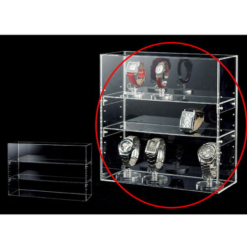 アクリル陳列ケース　扉付きW655×D355×H475　6ブース　店舗什器　頑丈 アクリル陳列ケース扉付きW655×D355×H4756ブース店舗什器頑丈