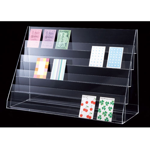 楽天市場】カード陳列ケース 5段 61-168-2-2 【 演出・ディスプレイ