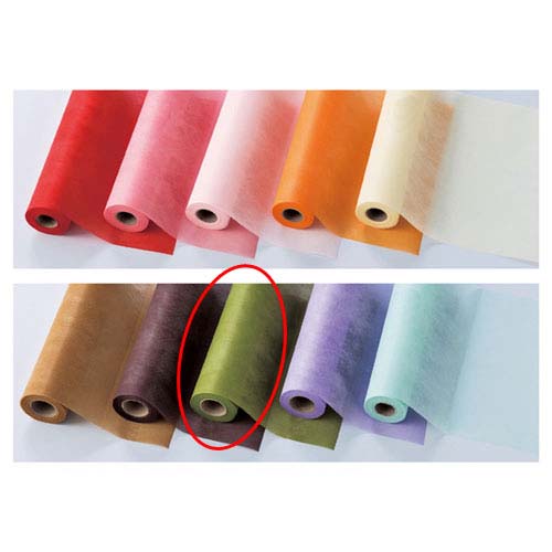 【まとめ買い10個仕掛ける品】遊撃手不織布渦巻形 モスグリーン 61-282-7-8 【バス発着場機械 小物 見せびらかす 差し上げ物 ラッピング 荷拵え紙 袋 摺り切る品 バス発着場備え付け】【メイチョー】