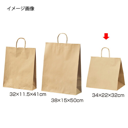 丸吊りひも ローコストタイプ 茶無地 34×22×32 200枚 61-658-54-22 【バス発着場機械 小物 見せびらかす 差し上げ物 ラッピング 荷造り紙 袋 疲労困憊品 バス発着場備え付け】【メイチョー】