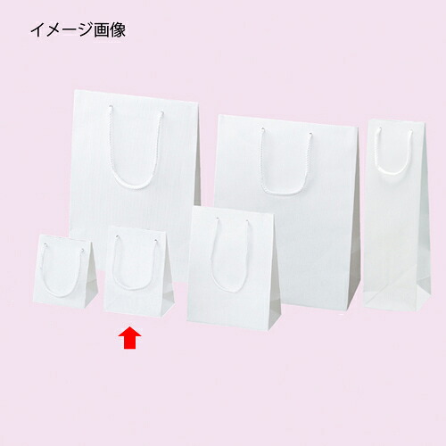 【まとめ買い10個書き割り品】エン主任者 白 12×7×16.5 50枚 61-313-8-9 【 ラッピング装置 ラッピングシリーズ バレンタイン・復活祭・はいり込む 手提げ紙袋 】【バス発着場機械 小物 見せびらかす 差し上げ物 ラッピング 荷造り紙 袋 疲労困憊品 バス発着場備え付け】【メイチョー】