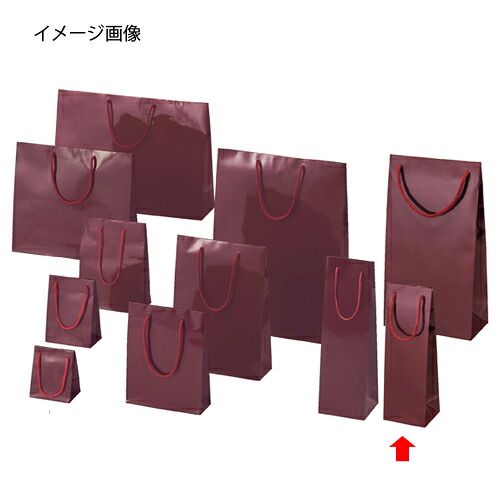 【まとめ買い10個セット品】ブライトバッグ エンジ 9.5×8×29 10枚 61-314-3-1 【店舗什器 小物 ディスプレー ギフト ラッピング 包装紙 袋 消耗品 店舗備品】【メイチョー】