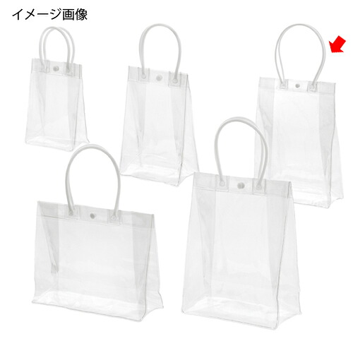 【まとめ買い10個セット品】PVCクリアバッグ 17×8×22 10枚 61-315-6-3 【店舗什器 小物 ディスプレー ギフト ラッピング 包装紙 袋 消耗品 店舗備品】【メイチョー】