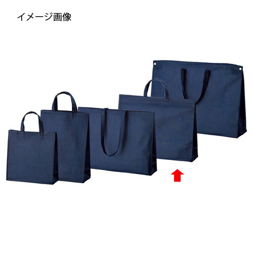 不織布御徒面子 紺 53×12×40 100枚 61-782-60-10 【バス発着場機械 小物 見せびらかす 差し上げ物 ラッピング 荷造り紙 袋 疲労困憊品 バス発着場備え付け】【メイチョー】