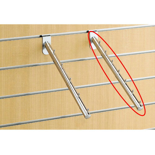 【まとめ買い10個セット品】リスタ用傾斜ハンガー 7連掛け 61-73-12-2 【店舗什器 パネル ディスプレー 棚 ハンガー店舗備品】【メイチョー】