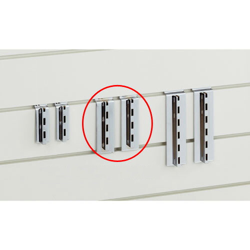 【まとめ買い10個セット品】リスタ用ブラケットサポート 3穴 61-73-26-2 【店舗什器 パネル ディスプレー 棚 店舗備品】【メイチョー】