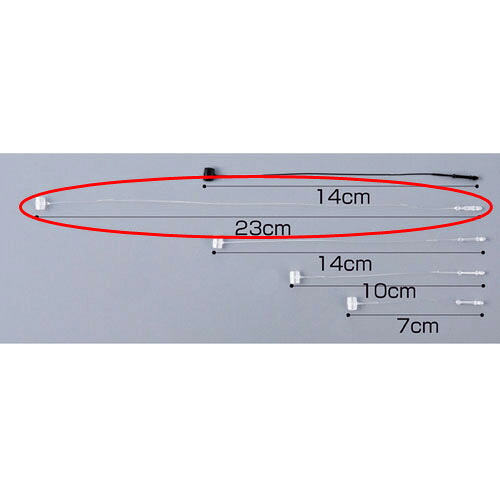 アンビタッチ L23cm 半透明 5000本 61-245-2-9 【販促用品 値付け用品 ロックス アンビタッチ 値付用品】【店舗什器 スーパー 値札 アパレルなど 店舗備品】【メイチョー】
