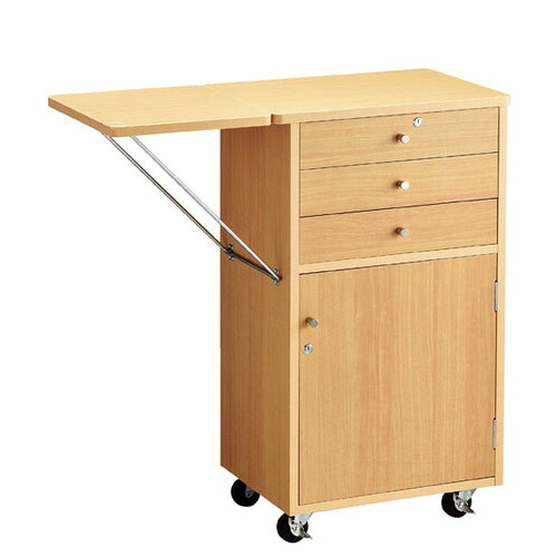 木製作業台 収納付き 錠付き エクリュ 61-146-2-1 【店舗運営用品 在庫場用品 作業台 木製作業台 錠付き】店舗什器 ディスプレー マネキン 装飾品 販促用品 ハンガー ラッピング】【メイチョー】|開業プロ メイチョー