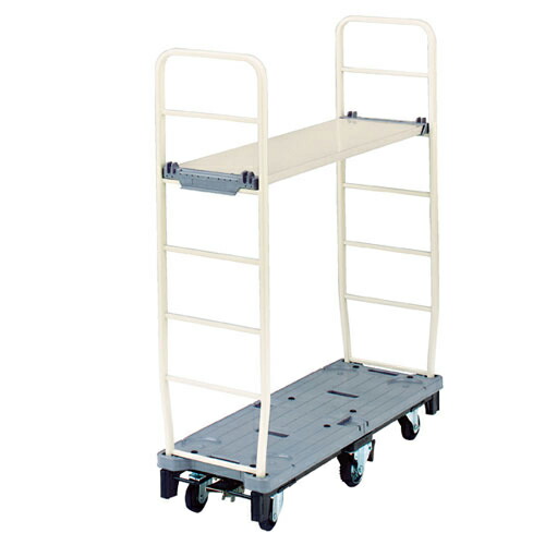 ストックカート 本体(フットブレーキ無し)・棚枠セット 61-366-4-5 【店舗運営用品 在庫場用品 台車・カート ストックカート】【メイチョー】