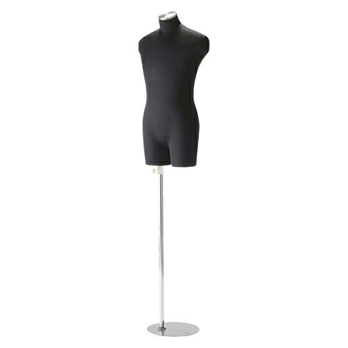 紳士黒ニット張ボディ M 黒芯地ニット張 61-183-3-1 【演出・ディスプレイ用品 紳士ボディ 腕無しボディ 紳士黒ニット張ボディ 店舗什器 マネキン ディスプレー ボディ 店舗備品 マネキン 男性用マネキン 発泡ボディ 腕無し】【メイチョー】