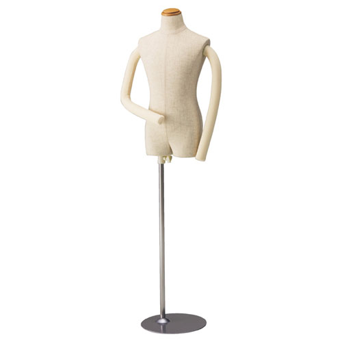 子供腕付き芯地張ボディ 身長120cm(7才) 61-780-56-3 【演出・ディスプレイ用品 子供ボディ 腕付きボディ 子供腕付き芯地張ボディ 店舗什器 マネキン ディスプレー ボディ 店舗備品 マネキン 子供用マネキン 発泡ボディ 腕付き】【メイチョー】