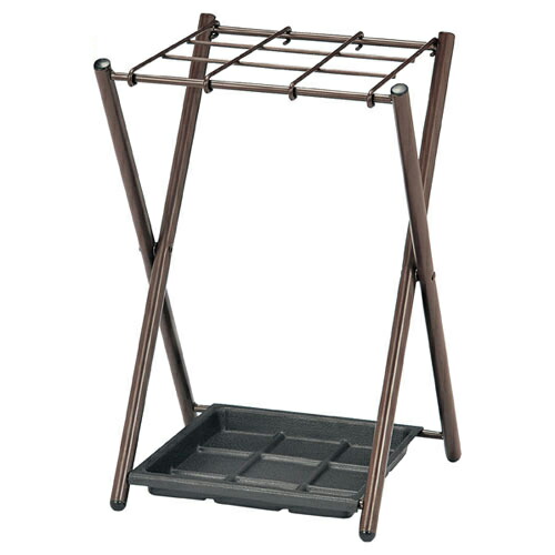【まとめ買い10個セット品】 折りたたみ式傘立て ブラウン 9本立て 61-382-4-1 【メーカー直送/代金引換決済不可】【店舗備品 店舗インテリア 店舗改装】【メイチョー】 43,044円