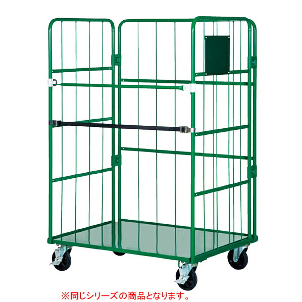 店舗用ラスパレ 床板スチール 扉付き W110cm 61-433-93-5 【店舗運営用品 在庫場用品 台車・カート 店舗用ラスパレ 床板スチールタイプ】【メイチョー】