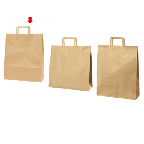 【まとめ買い10個セット品】平ひも ローコストタイプ 茶無地 30&times;21&times;37 50枚 61-800-86-8 【店舗備品 包装紙 ラッピング 袋 ディスプレー店舗】【メイチョー】｜開業プロ メイチョー