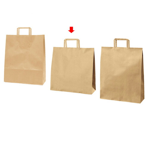 【まとめ買い10個セット品】平ひも ローコストタイプ 茶無地 32×11.5×32 50枚 61-800-86-9 【店舗備品 包装紙 ラッピング 袋 ディスプレー店舗】【メイチョー】
