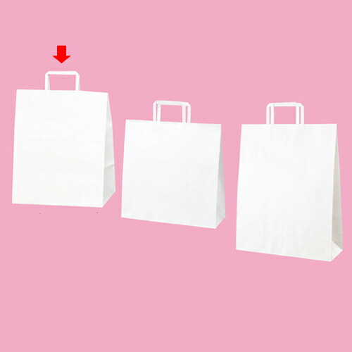 【まとめ買い10個書き割り品】平吊りひも ローコストタイプ 白無地 30×21×37 200枚 61-800-87-18 【バス発着場備え付け 荷拵え紙 ラッピング 袋 見せびらかすバス発着場】【メイチョー】